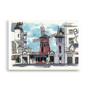 Moulin Rouge, París - Fine Art Print (Reproducción)