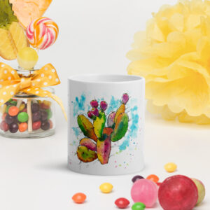 Taza blanca brillante - Tunera